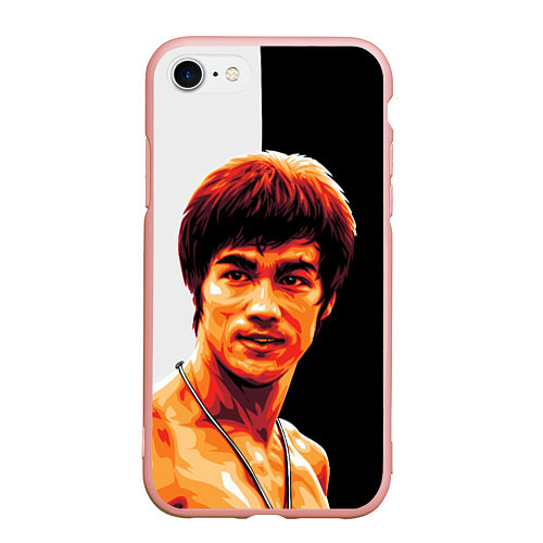 Чехол iPhone 7/8 матовый Jeet Kune Do / 3D-Светло-розовый – фото 1