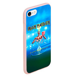 Чехол iPhone 7/8 матовый Seventh Son of a Seventh Son - Iron Maiden, цвет: 3D-светло-розовый — фото 2
