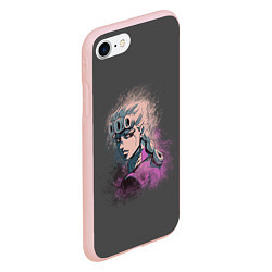 Чехол iPhone 7/8 матовый Giorno Giovanna Paints, цвет: 3D-светло-розовый — фото 2