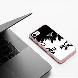 Чехол iPhone 7/8 матовый ТОКИЙСКИЕ МСТИТЕЛИ ВАЛЬГАЛЛА, цвет: 3D-светло-розовый — фото 2