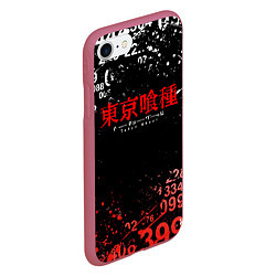 Чехол iPhone 7/8 матовый TOKYO GHOUL МИНУС 7 ТОКИЙСКИЙ ГУЛЬ 1000-7, цвет: 3D-малиновый — фото 2