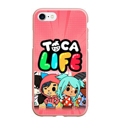 Чехол iPhone 7/8 матовый Toca Life, цвет: 3D-светло-розовый