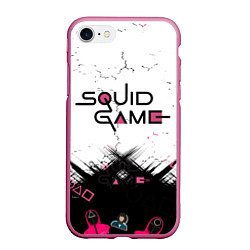 Чехол iPhone 7/8 матовый SQUID GAME ИГРА В КАЛЬМАРА,