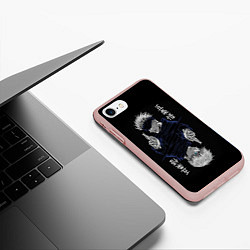 Чехол iPhone 7/8 матовый GOJO SATORU МАГИЧЕСКАЯ БИТВА JUJUTSU KAISEN, цвет: 3D-светло-розовый — фото 2