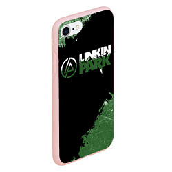 Чехол iPhone 7/8 матовый Линкин Парк в стиле Гранж Linkin Park, цвет: 3D-светло-розовый — фото 2