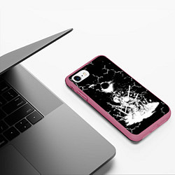 Чехол iPhone 7/8 матовый Dark souls 2, цвет: 3D-малиновый — фото 2