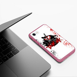 Чехол iPhone 7/8 матовый BERSERK LOGO БЕРСЕРК, цвет: 3D-малиновый — фото 2