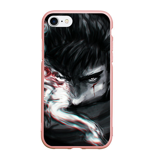 Чехол iPhone 7/8 матовый BERSERK БЕРСЕРК ГАТС / 3D-Светло-розовый – фото 1