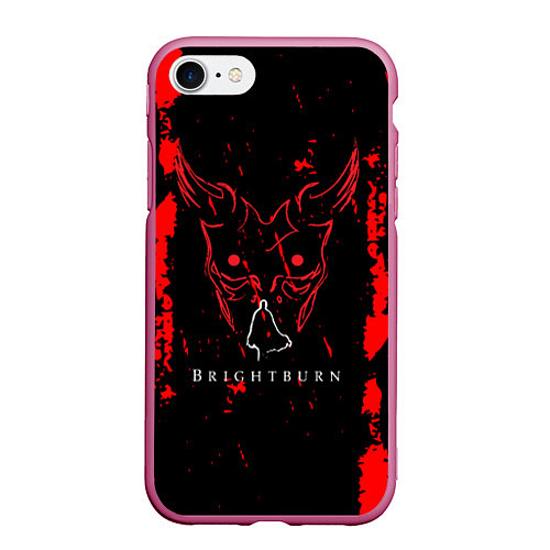 Чехол iPhone 7/8 матовый Берсерк berserk аниме / 3D-Малиновый – фото 1