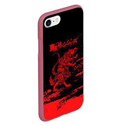 Чехол iPhone 7/8 матовый Токийские мстители: Вальгалла, цвет: 3D-малиновый — фото 2