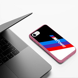Чехол iPhone 7/8 матовый MPower BMW, цвет: 3D-малиновый — фото 2