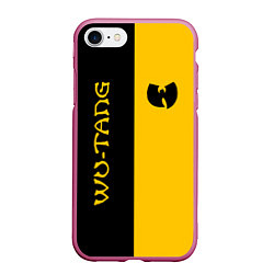 Чехол iPhone 7/8 матовый WU-TANG CLAN ЧЁРНО ЖЁЛТЫЙ