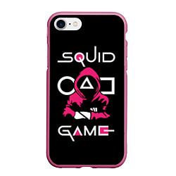 Чехол iPhone 7/8 матовый Squid game: guard-killer