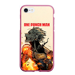 Чехол iPhone 7/8 матовый Разрушение Геноса One Punch-Man