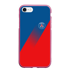 Чехол iPhone 7/8 матовый PSG GRADIENT SPORT UNIFORM, цвет: 3D-малиновый