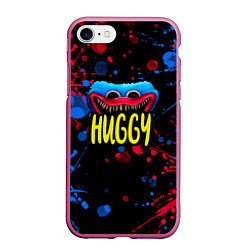 Чехол iPhone 7/8 матовый Huggy, цвет: 3D-малиновый