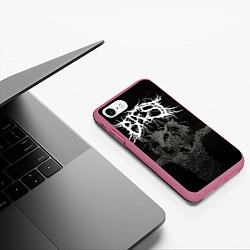 Чехол iPhone 7/8 матовый Альбом Бонс, цвет: 3D-малиновый — фото 2