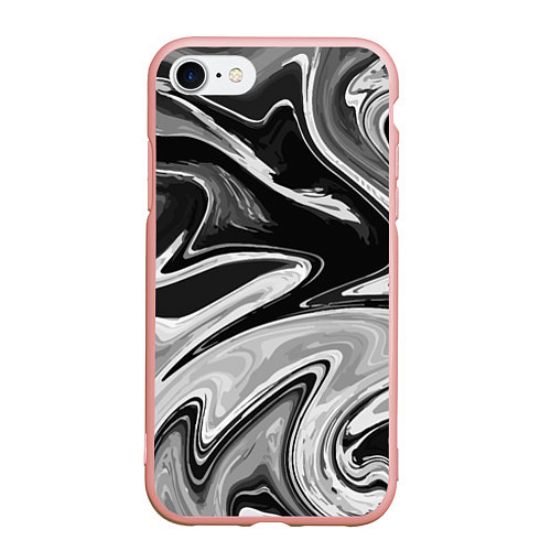 Чехол iPhone 7/8 матовый Abstraction vanguard / 3D-Светло-розовый – фото 1