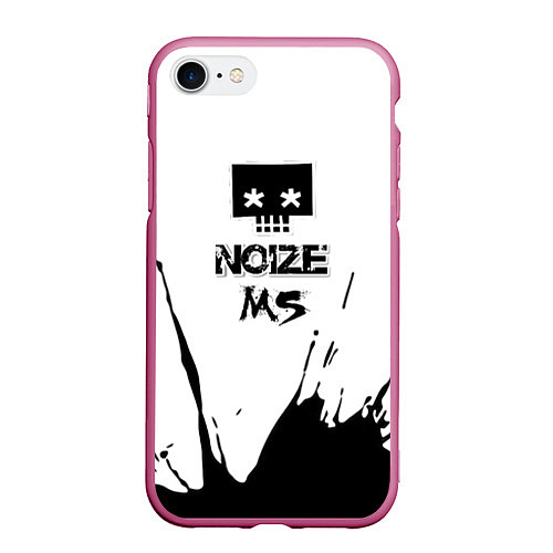 Чехол iPhone 7/8 матовый Noize MC Нойз МС 1 / 3D-Малиновый – фото 1