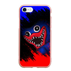 Чехол iPhone 7/8 матовый Huggy Wuggy: Red Rage, цвет: 3D-светло-розовый