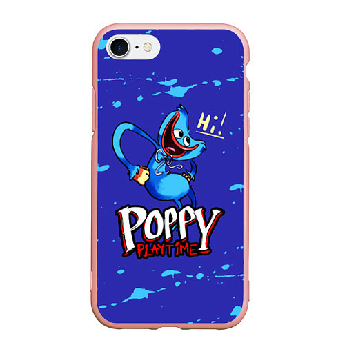 Чехол iPhone 7/8 матовый Poppy Playtime / 3D-Светло-розовый – фото 1