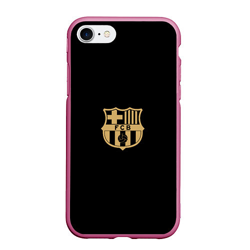 Чехол iPhone 7/8 матовый Golden Barca / 3D-Малиновый – фото 1