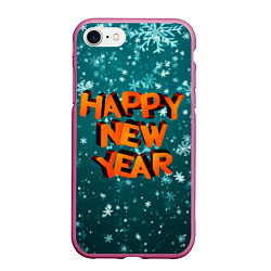 Чехол iPhone 7/8 матовый HAPPY NEW YEAR 2022 С НОВЫМ ГОДОМ