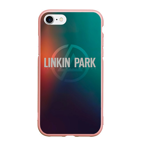 Чехол iPhone 7/8 матовый Studio Collection - Linkin Park / 3D-Светло-розовый – фото 1