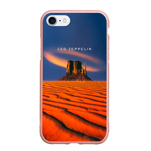 Чехол iPhone 7/8 матовый Led Zeppelin коллекционное / 3D-Светло-розовый – фото 1