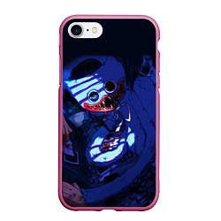 Чехол iPhone 7/8 матовый POPPY PLAYTIME BLUE ПОППИ ПЛЕЙТАЙМ, цвет: 3D-малиновый