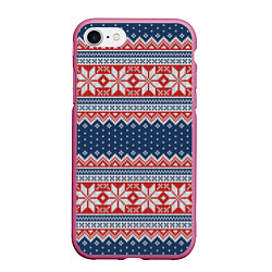 Чехол iPhone 7/8 матовый Knitted Pattern