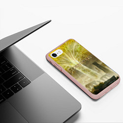 Чехол iPhone 7/8 матовый Elden Ring - междуземье, цвет: 3D-светло-розовый — фото 2