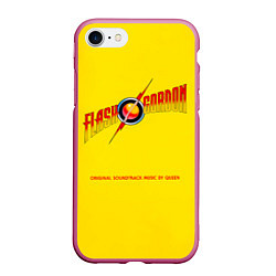 Чехол iPhone 7/8 матовый Flash Gordon - Queen, цвет: 3D-малиновый