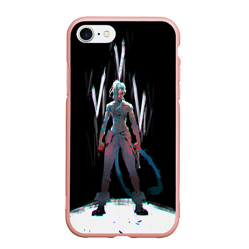 Чехол iPhone 7/8 матовый Maddnes Jinx / 3D-Светло-розовый – фото 1