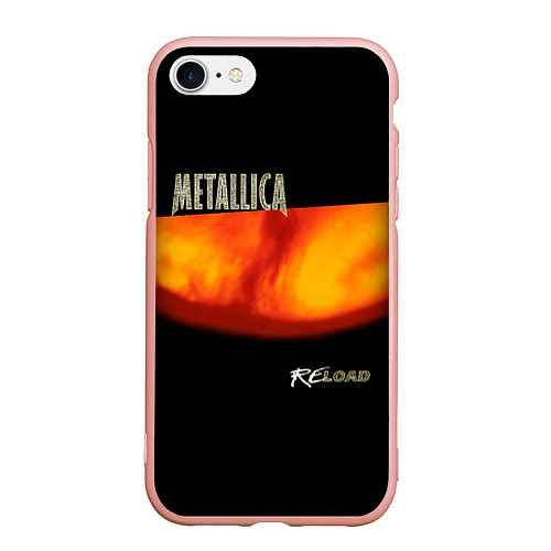 Чехол iPhone 7/8 матовый Metallica ReLoad / 3D-Светло-розовый – фото 1