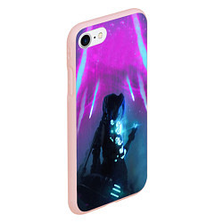 Чехол iPhone 7/8 матовый LEAGUE OF LEGENDS, ДЖИНКС, цвет: 3D-светло-розовый — фото 2
