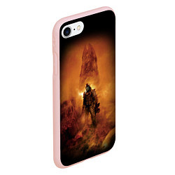 Чехол iPhone 7/8 матовый DEAD SPACE, ОБЕЛИСК, цвет: 3D-светло-розовый — фото 2