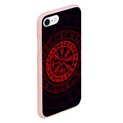 Чехол iPhone 7/8 матовый Красный Вегвизир, цвет: 3D-светло-розовый — фото 2