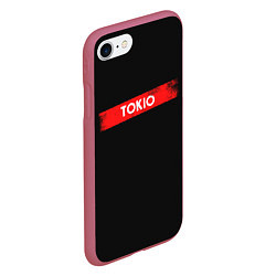 Чехол iPhone 7/8 матовый TOKIO БУМАЖНЫЙ ДОМ, цвет: 3D-малиновый — фото 2