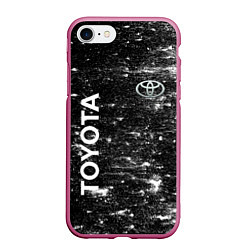 Чехол iPhone 7/8 матовый Toyota - Grang, цвет: 3D-малиновый