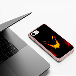 Чехол iPhone 7/8 матовый DOTA 2 SHADOW FIEND ТЕНЬ ОГОНЬ, цвет: 3D-светло-розовый — фото 2