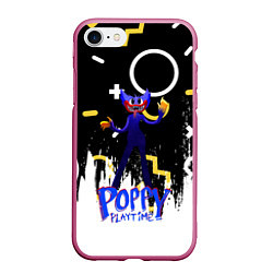 Чехол iPhone 7/8 матовый Poppy Playtime Фигурки, цвет: 3D-малиновый