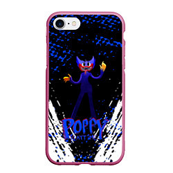 Чехол iPhone 7/8 матовый Poppy Playtime - Монстр Поппи, цвет: 3D-малиновый
