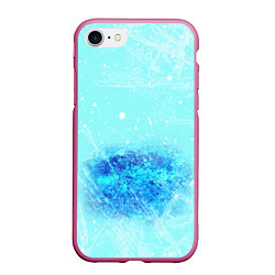 Чехол iPhone 7/8 матовый Под слоем льда, цвет: 3D-малиновый