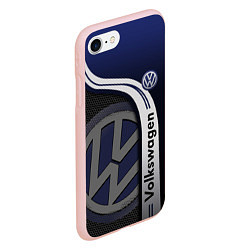 Чехол iPhone 7/8 матовый Volkswagen Фольксваген, цвет: 3D-светло-розовый — фото 2