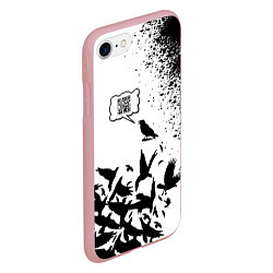 Чехол iPhone 7/8 матовый ВОРОНА 21 ВЕКА QR CODE, цвет: 3D-баблгам — фото 2
