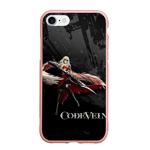 Чехол iPhone 7/8 матовый Ева Ру Code Vein / 3D-Светло-розовый – фото 1