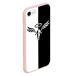 Чехол iPhone 7/8 матовый WALHALLA TEAM BLACK WHITE STYLE TOKYO REVENGERS, цвет: 3D-светло-розовый — фото 2