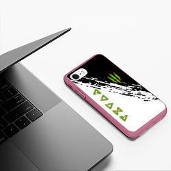 Чехол iPhone 7/8 матовый The Witcher ведьмак, цвет: 3D-малиновый — фото 2