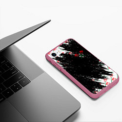 Чехол iPhone 7/8 матовый Payton Moormeie Rose, цвет: 3D-малиновый — фото 2